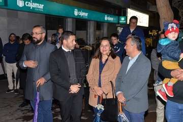Encendido de la decoración navideña e inauguración del belén canario de Los Llanos  (Foto Francisco Javier Santana)